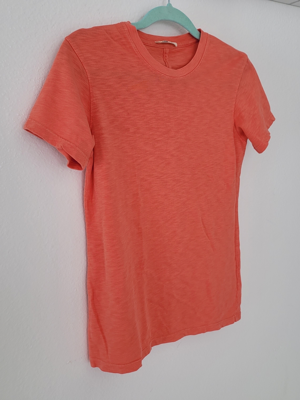 American Giant Coral Short Sleeve Tee Cotton %100 Size Small - Picture 4 of 9